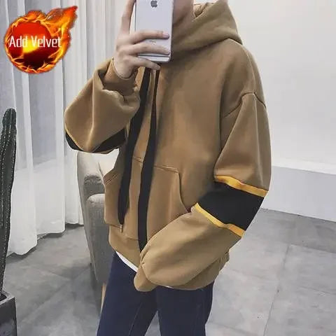 Herren-Sweatshirts Locker Warm Winter Männer Hoodies Willkommensangebot Luxus-Sweatshirt Baumwolle Schlicht Neu Designer Herbst Emo Günstig