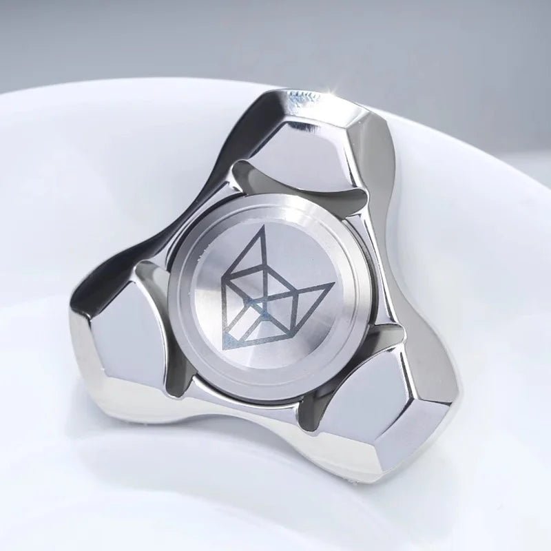 Spirit Fox Edelstahl Metall Fidget Spinner Erwachsene EDC Antistress Hand Spinner Büro Spielzeug Autismus Stressabbau Spielzeug Geschenke