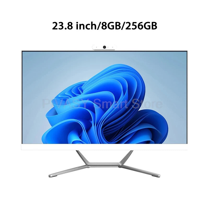23.8 Inch New Ultra-Thin All-in-One Desktop PC FHD IPS 1920*1080 75Hz Convenient Support Wall-Mountable tv for Home Business