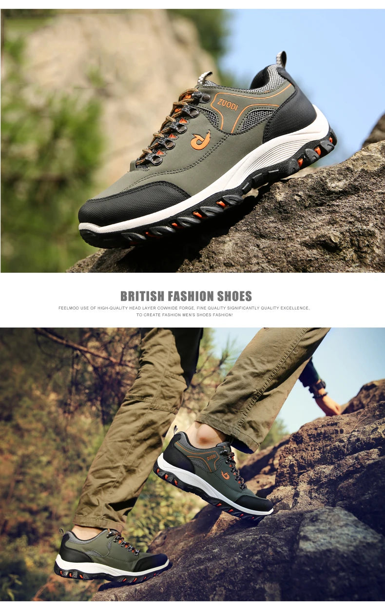 Chaussures de Randonnée pour Homme Camping Course Marche Jogging Baskets Bottes Imperméables Antidérapantes Chaussures de Sport Zapatos Hombre