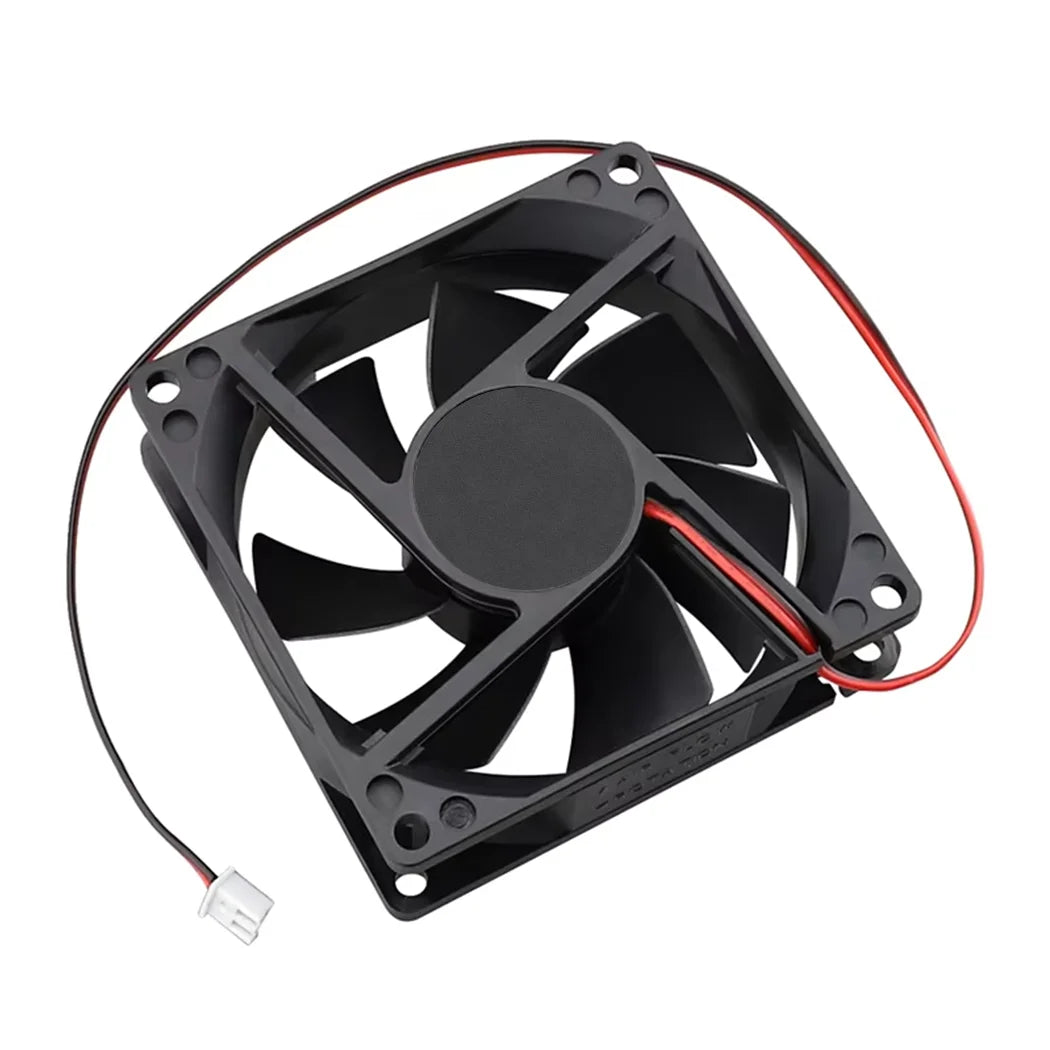 Ventilateur 8025 DC 12V 24V 80mm x 80mm x 25mm double roulement à billes Ventilateur de refroidissement sans balais de remplacement pour ventilateur 80mm 25mm à roulement à billes
