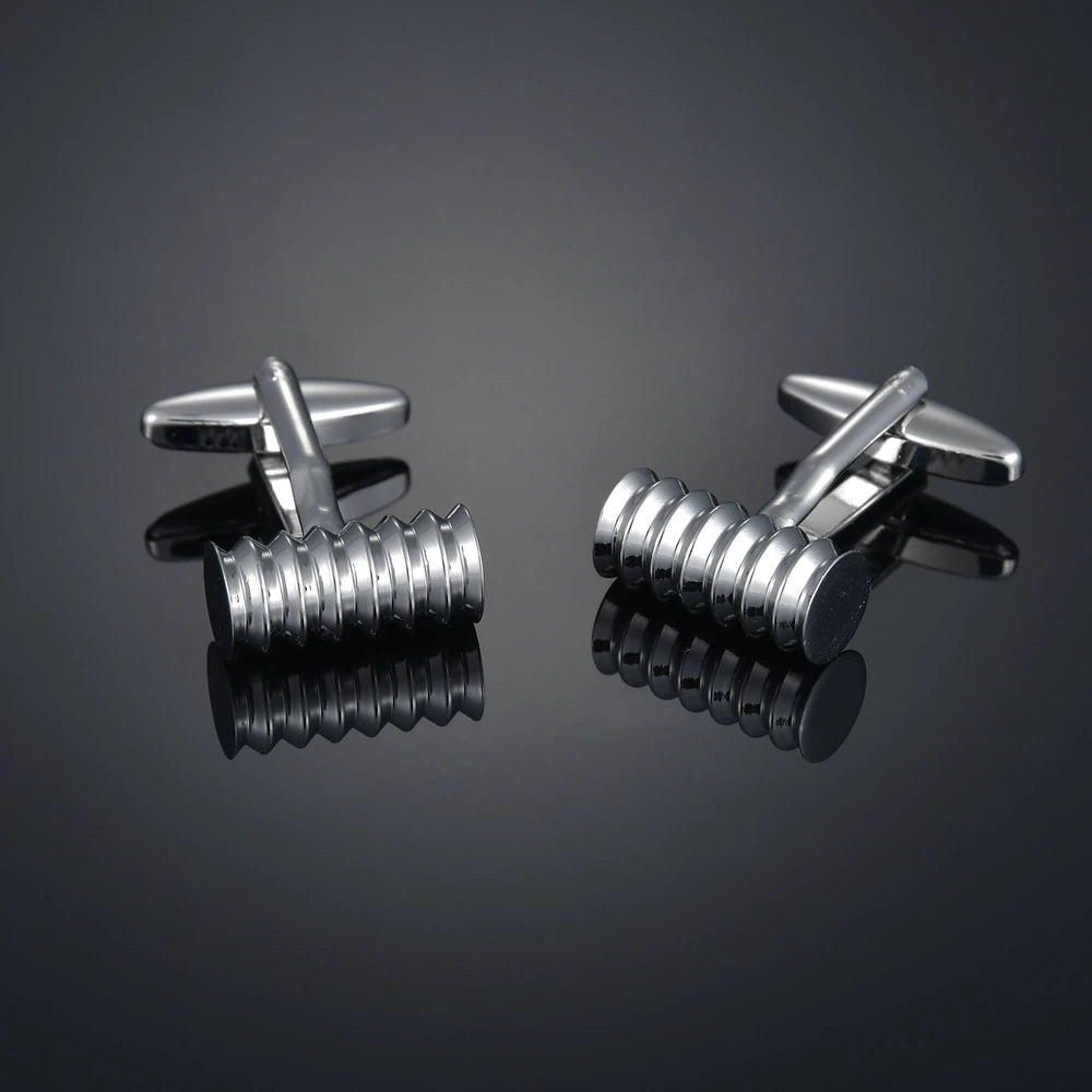 Quality Gems Craft Manschettenknöpfe Blumenmuster Golden Horse Muster Stoff Französische Ovale Hemd gemelos cuff links