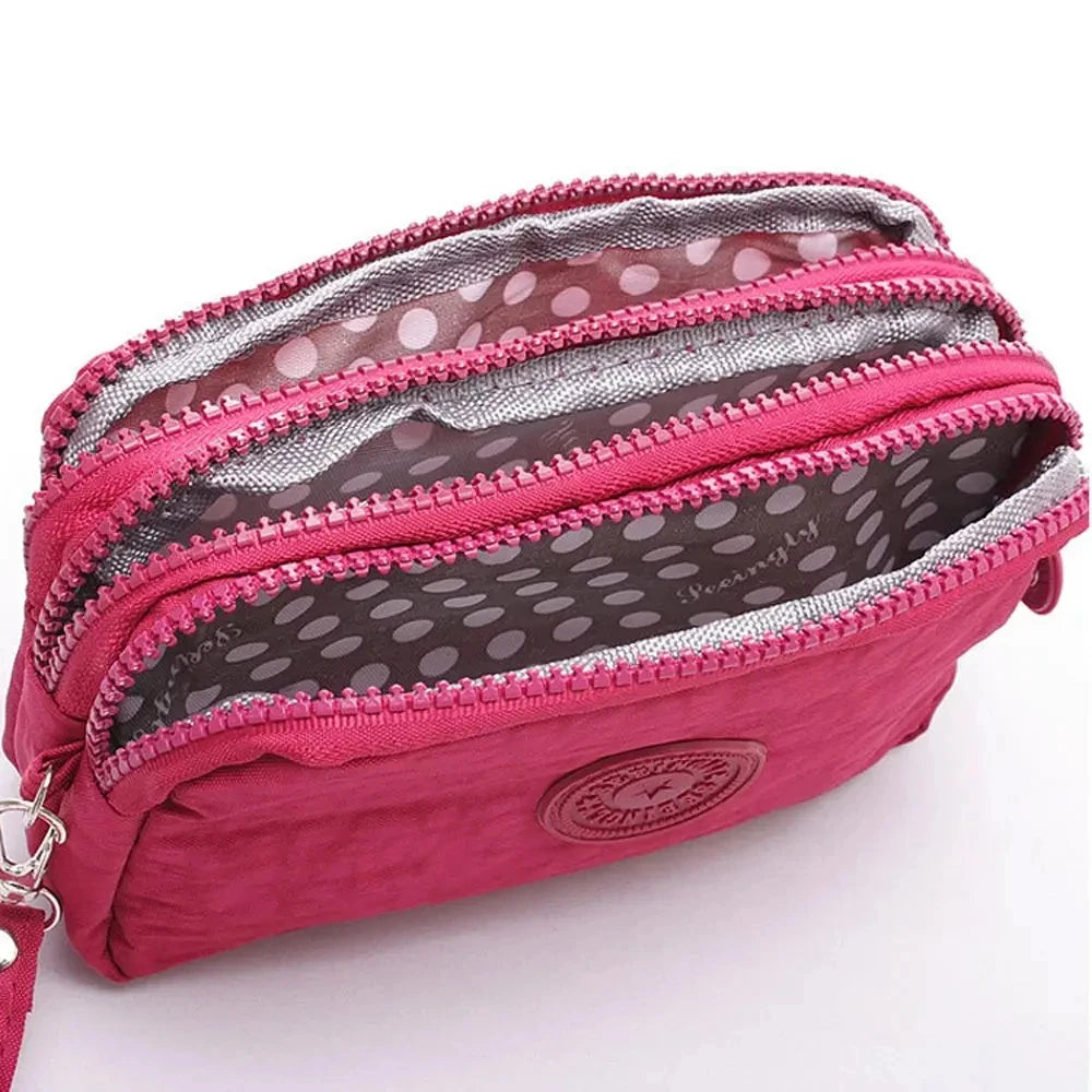 Damen Umhängetasche Wasserdichte Tragetasche Lässige Nylon Handtasche RFID Leichte Kuriertasche