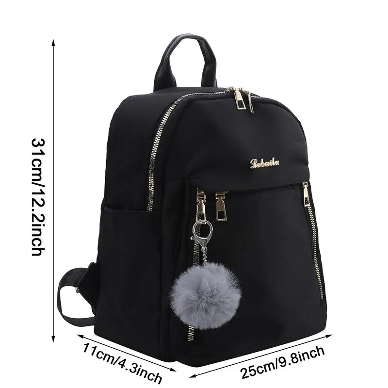 Sacs à dos simples grande capacité nouveau sac de voyage noir pour femmes sac à dos étudiant Harajuku solide unisexe sacs Streetwear