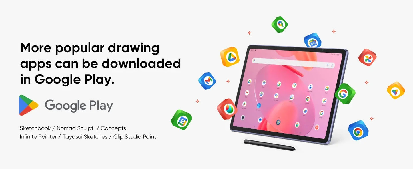XPPen Magic Drawing Pad 12,2 Zoll Tablet Android 8GB/256GB 8000mAh mit X3 Pro Slim Stylus 16K Druckstufen Zeichentablett
