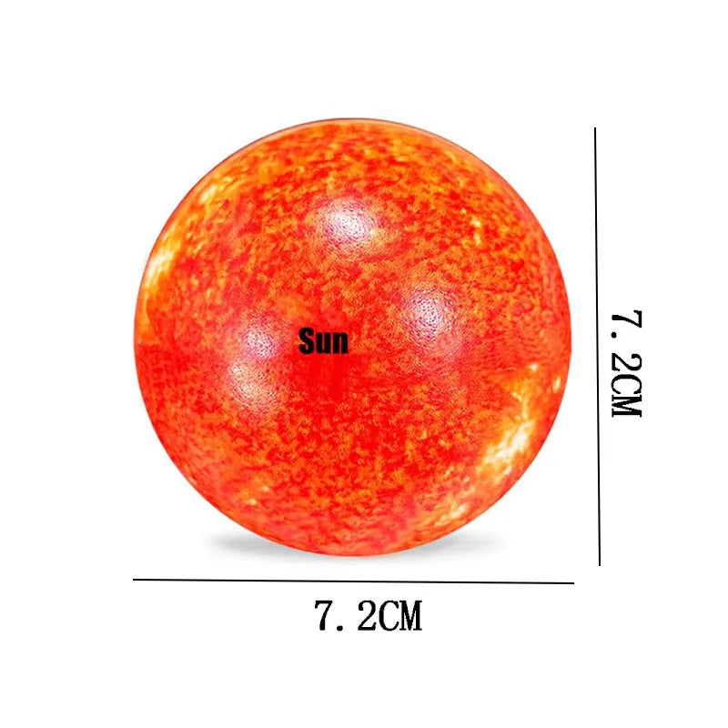 Nouveauté Autisme Fidget Toys Balle Anti-stress Lune Soleil Système Solaire Pelotas Antiestrés антистресс для рук Juguete Antiestres