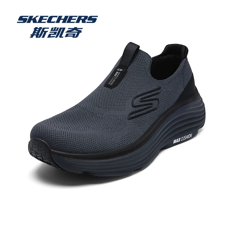Skechers Chaussures Homme Chaussures de marche sans lacets pour hommes Légères Respirantes Chaussures de sport décontractées d'extérieur Baskets zapatillas hombre