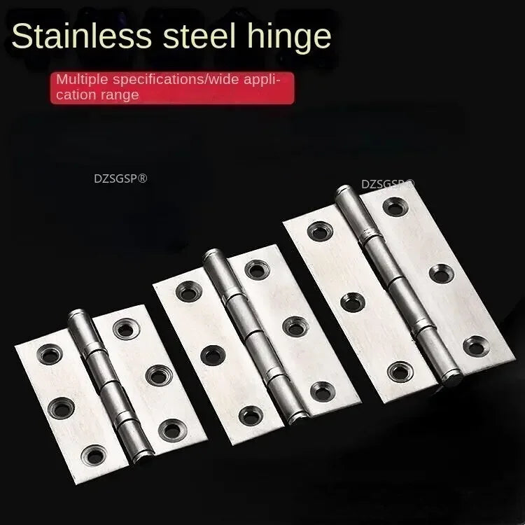 Zubehör 304 Edelstahl Flache Tür Dickes Hochwertiges Scharnier 1/1.5/2/2.5/3/4 Zoll 2 Stück Türbandscharniere Möbelbeschläge