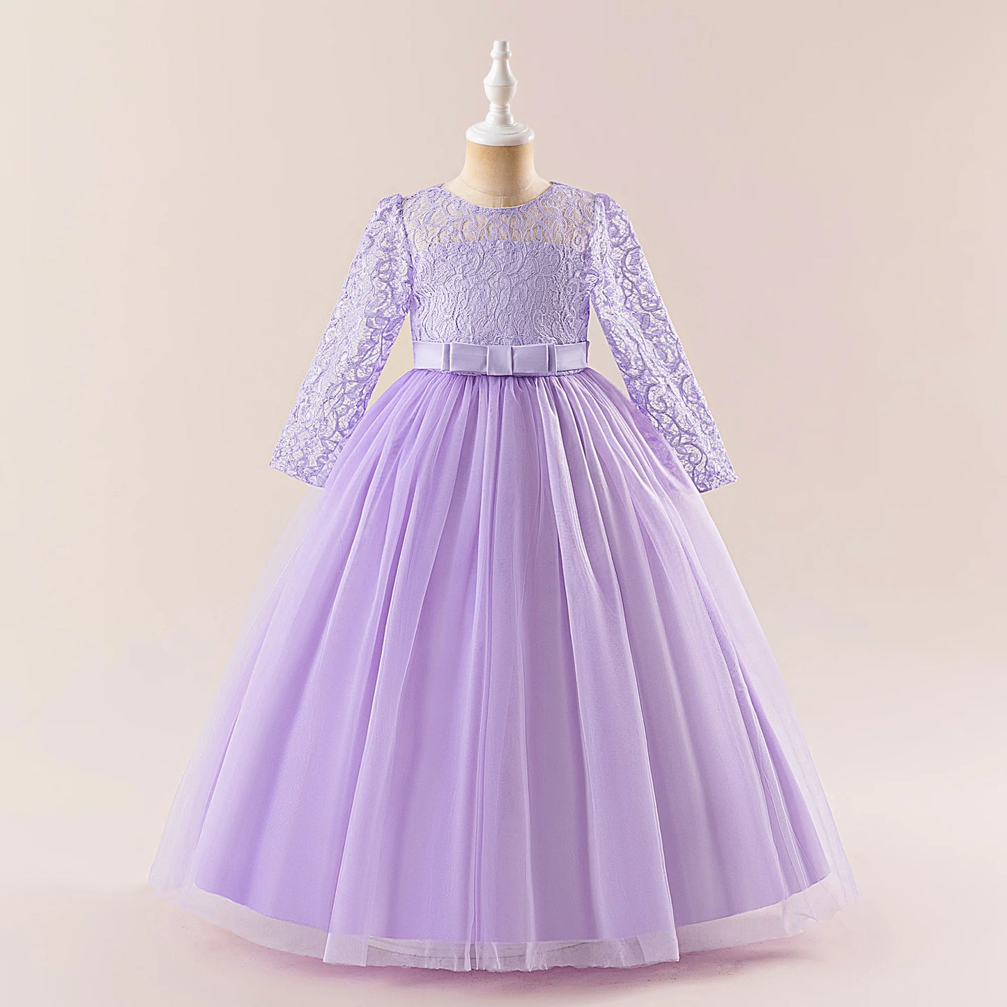 Robes de baptême, de demoiselle d'honneur, de fête pour filles, élégantes robes de princesse en tulle pour mariage, anniversaire, première communion, robes de bal