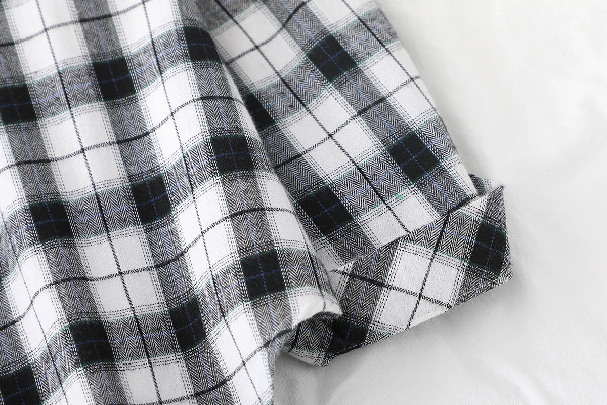 2024 Automne Nouvelle Chemise à Carreaux Ample pour Femme Marque Excellente Qualité Blouses et Hauts Design Décontracté Frais Chemises à Manches Longues pour Femme