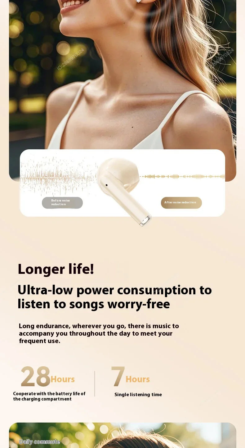 True Wireless In-Ear Headphones Balanced Armature Sleek Design Comfortable Fit Premium Sound Gaming Earphones for Sport
