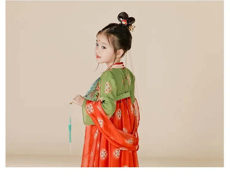 Robe chinoise Hanfu moderne pour fille, tenue d'Halloween de fée, Vêtements pour enfants, Vestidos, Costume traditionnel de Cosplay, Robes pour filles