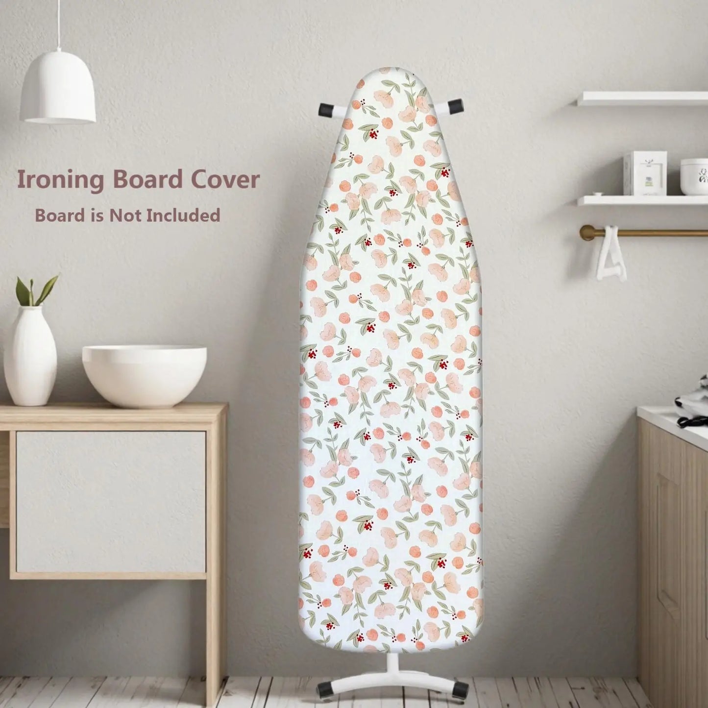 MZXcuin Ironing Board Covers (140x50 cm) Drawstring Tightening with Thick Felt Padding, Easy Fit, Scorch Resistant