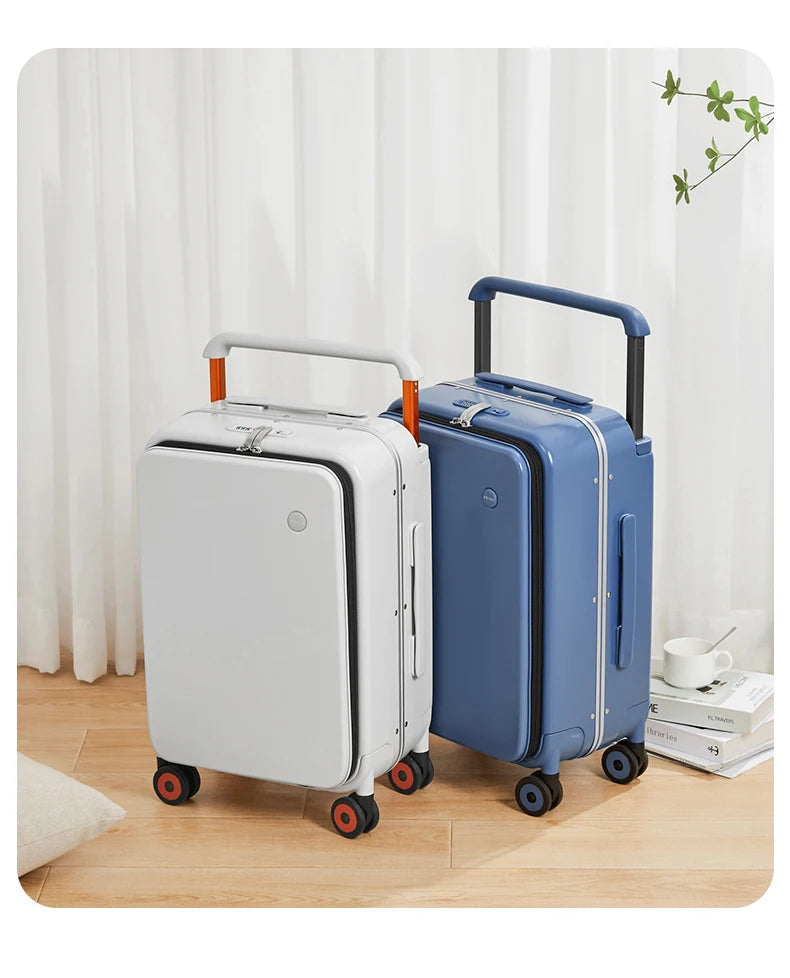 Mixi New Design Wide Handle Koffer Herren Handgepäck Damen Reise Trolley 20 Zoll Kabine PC Aluminiumrahmen M9275