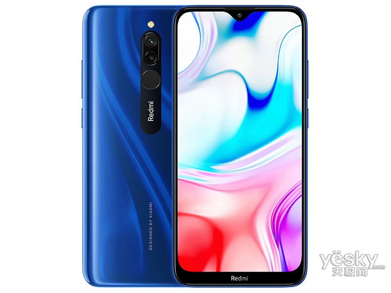Global Firmware Xiaomi Redmi 8 Smartphone Dual SIM-Karte 12MP+2MP+8MP 6.22-Zoll-Bildschirm Snapdragon 439 Octa-Core 4G LTE Gebrauchtes Telefon