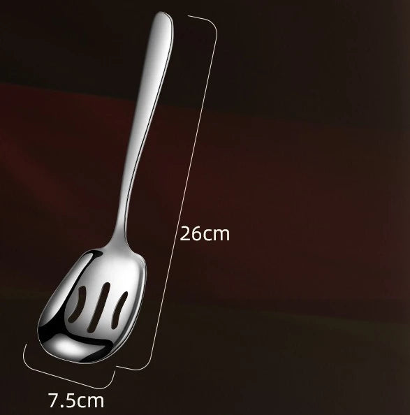 1PC Public Serving Spoon Stainless Steel Serving Spoon Large Spoon Commercial Hotel Restaurant Household Tableware