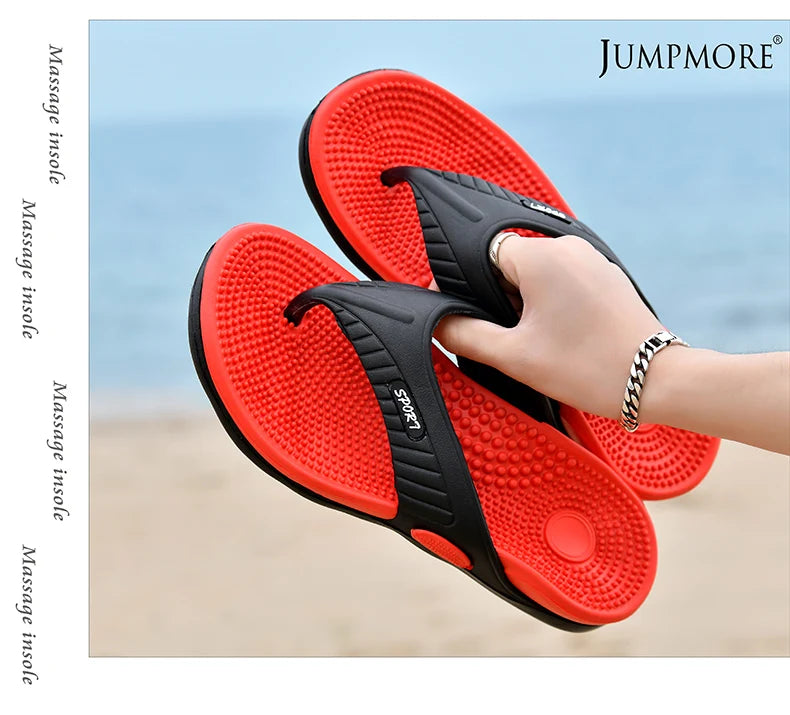 Tongs de Massage Hommes Pantoufles d'Été Sandales de Plage Confortables Hommes Chaussures Décontractées Mode Hommes Tongs Chaussures Tendance 2023