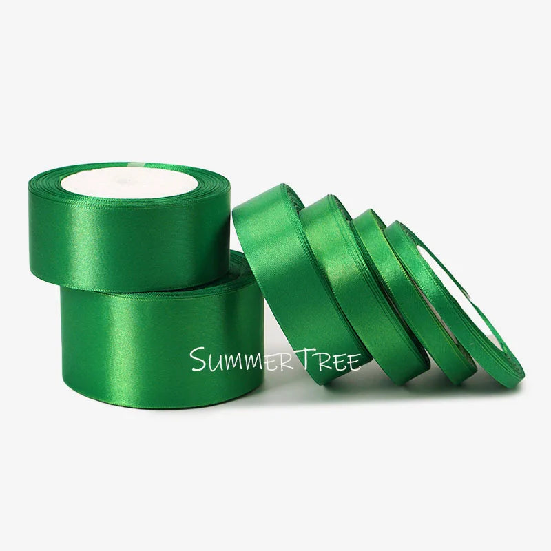 Satinband 25 Yards 6 mm - 50 mm Schleife Geschenkverpackung Schleife Handmade DIY Basteln Halloween Weihnachten Hochzeit Geburtstag Party Dekoration