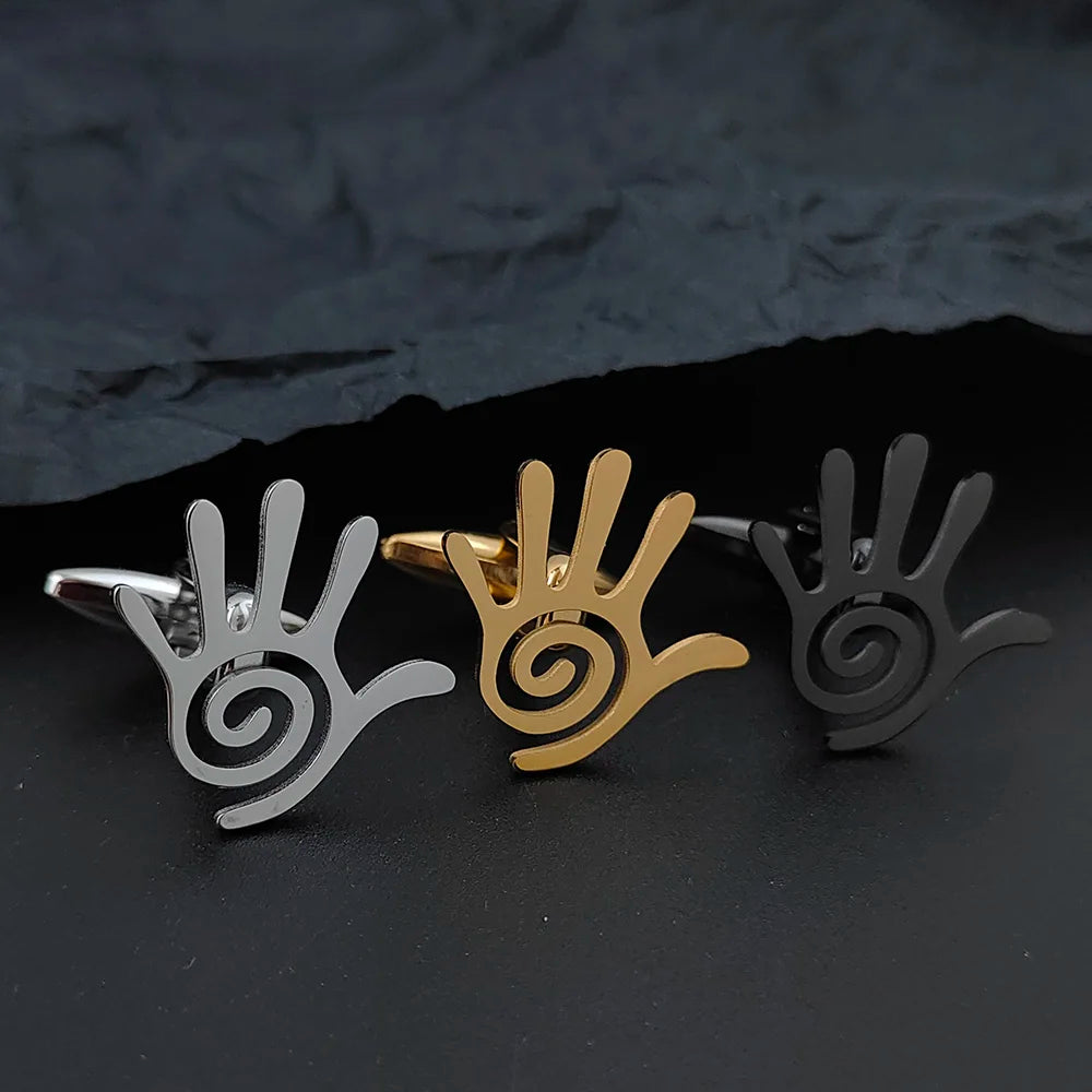 Manschettenknöpfe aus Edelstahl mit Totenkopf, Spinne, Fledermaus, Herren-Hemdknöpfe, Krawatten für Herrenkleidung, dekorative Punk-dunkle Manschettenknöpfe, Schmuckgeschenk