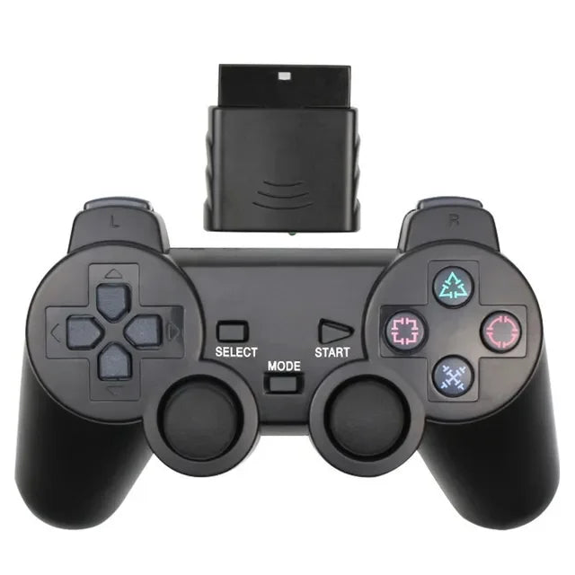 Hot Sale Wireless Gamepad for PS2 Controller for Playstation 2 Console Joystick 2.4G Double Vibration Shock Joypad USB PC Game