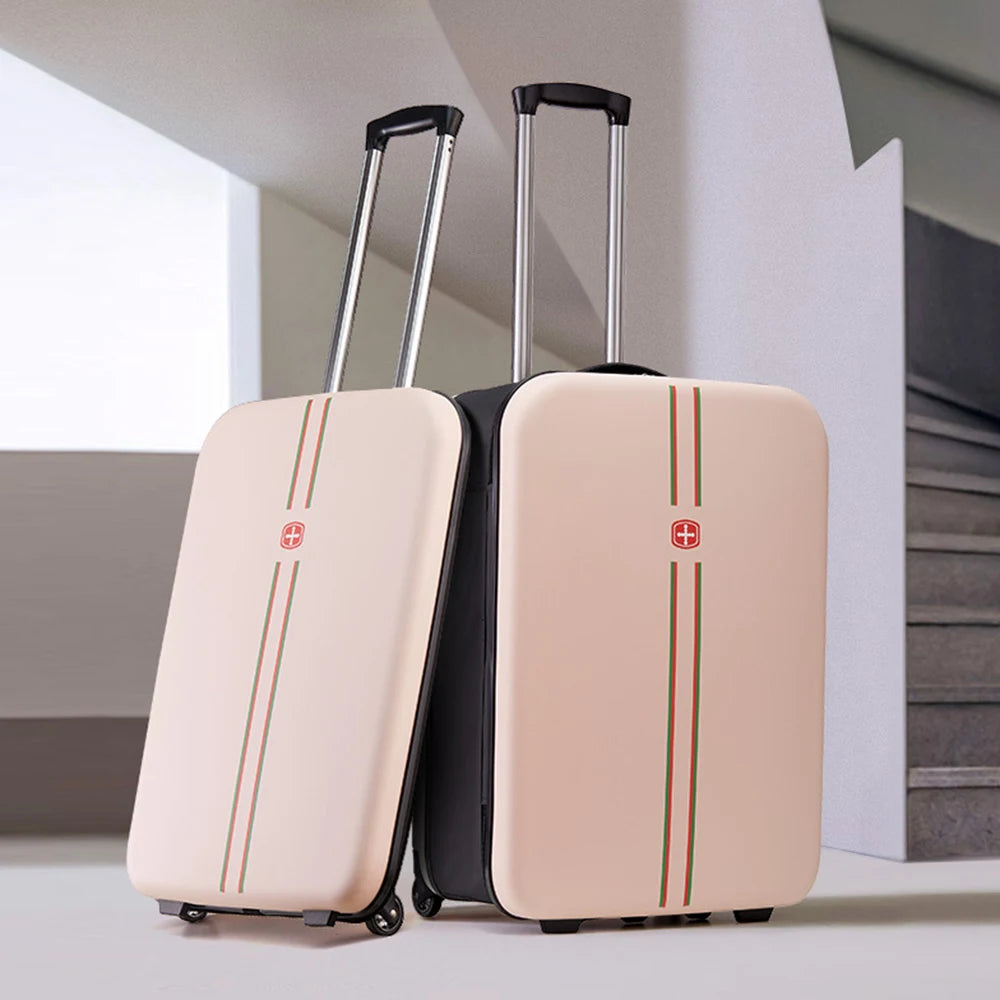 Neue Ankunft Klappbarer Trolley-Tasche 24" Koffer für Geschäftsreisen Leichter Klappbarer Schulranzen Mode-Koffer Geschenk