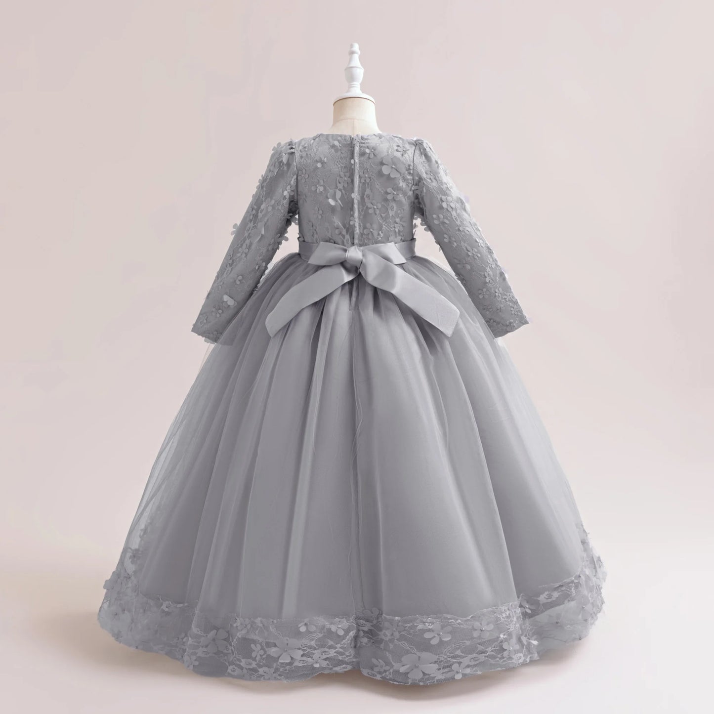 Robes de Soirée Broderie Fleur Fille Robe Décontractée Été Vacances Enfants Vêtements de Soirée Mode Variée Anniversaire Princesse Por