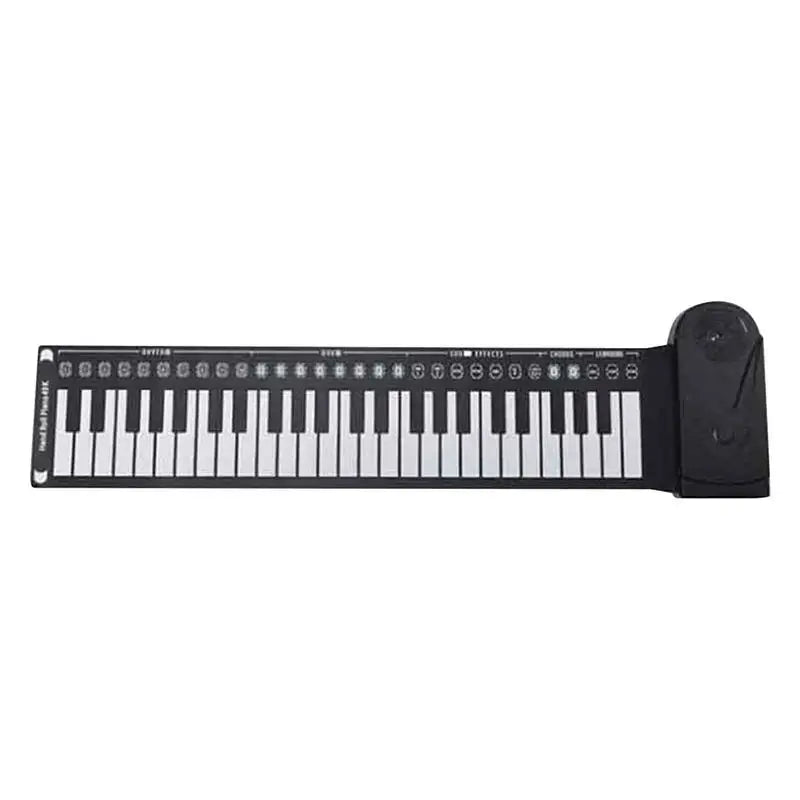 Roll-Up Piano Keyboard, faltbares Hand-Piano, 49 Tasten Hand-Piano für Anfänger, Kinder, Erwachsene, Lernspielzeug für Zuhause