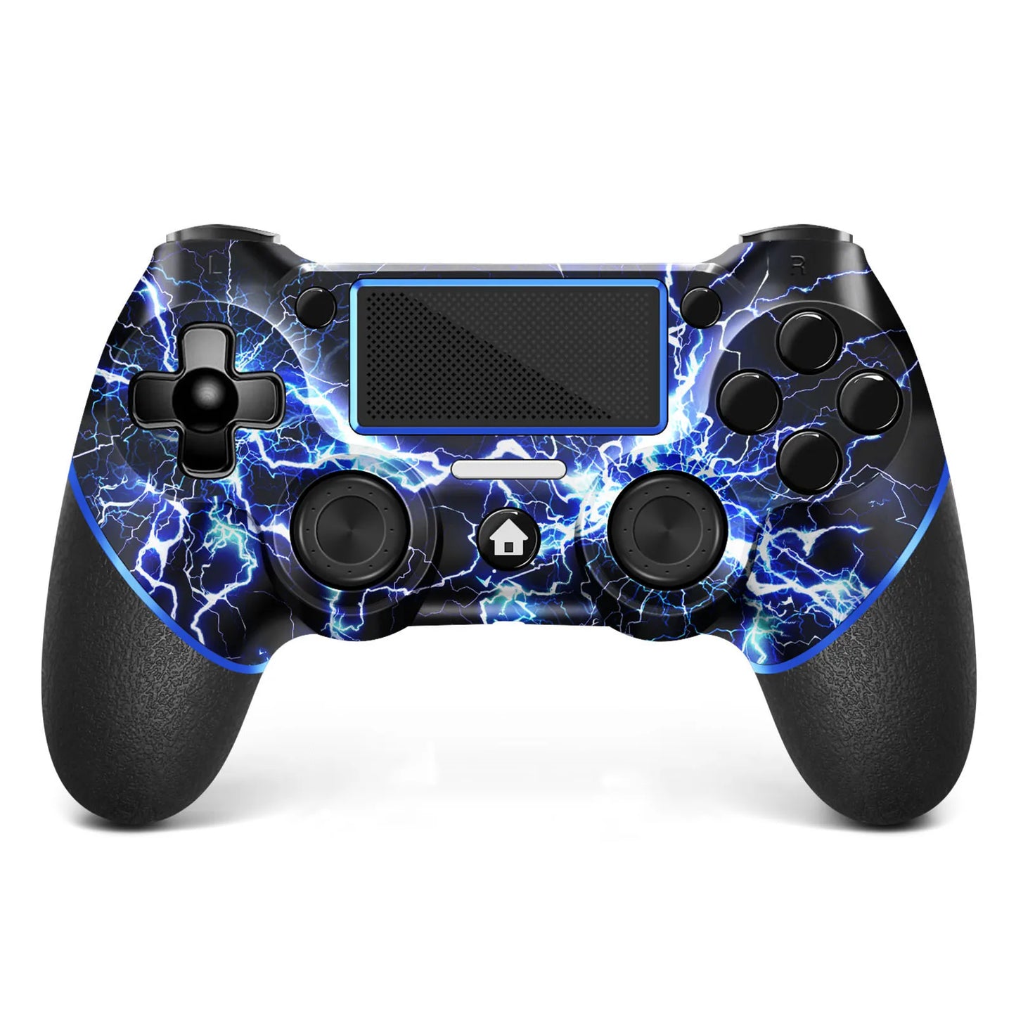 AceGamer Wireless Gamepad für PS4 Controller, mit USB-C-Kabel/Doppelmotoren/6-Achsen-Gyroskop/3,5-mm-Audiobuchse/Touchpad-Funktion