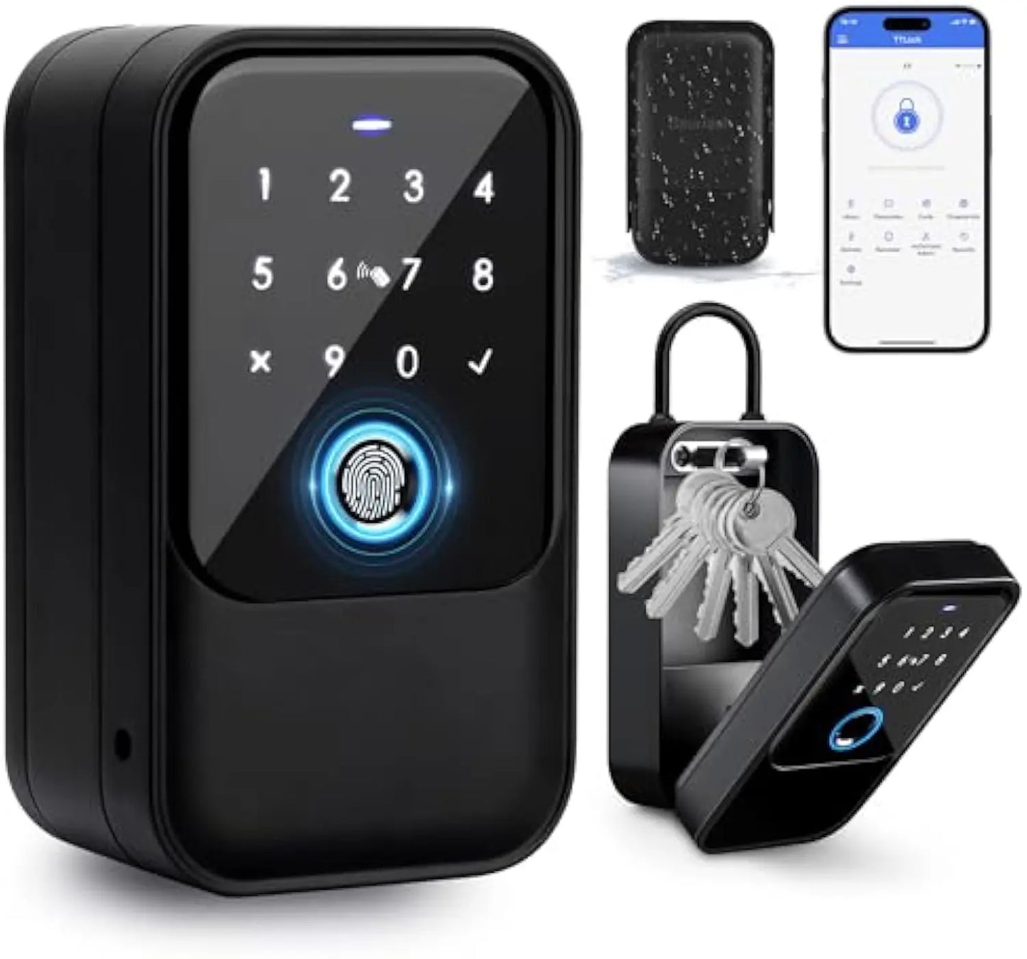 TTlock Smartkey Lock Box Home Key Wireless Smartlock Box Elektronische Schlüsselbox App Digital Code Bluetooth Key Safe Vorhängeschloss für Gastgeber