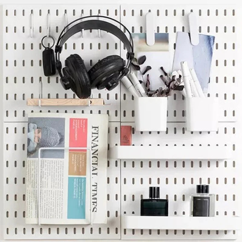 Wall Shelf Pegboard Display DIY Pegboard Kit Hole Board For Wall Panels Home Decor Hanging Shelf Decoration