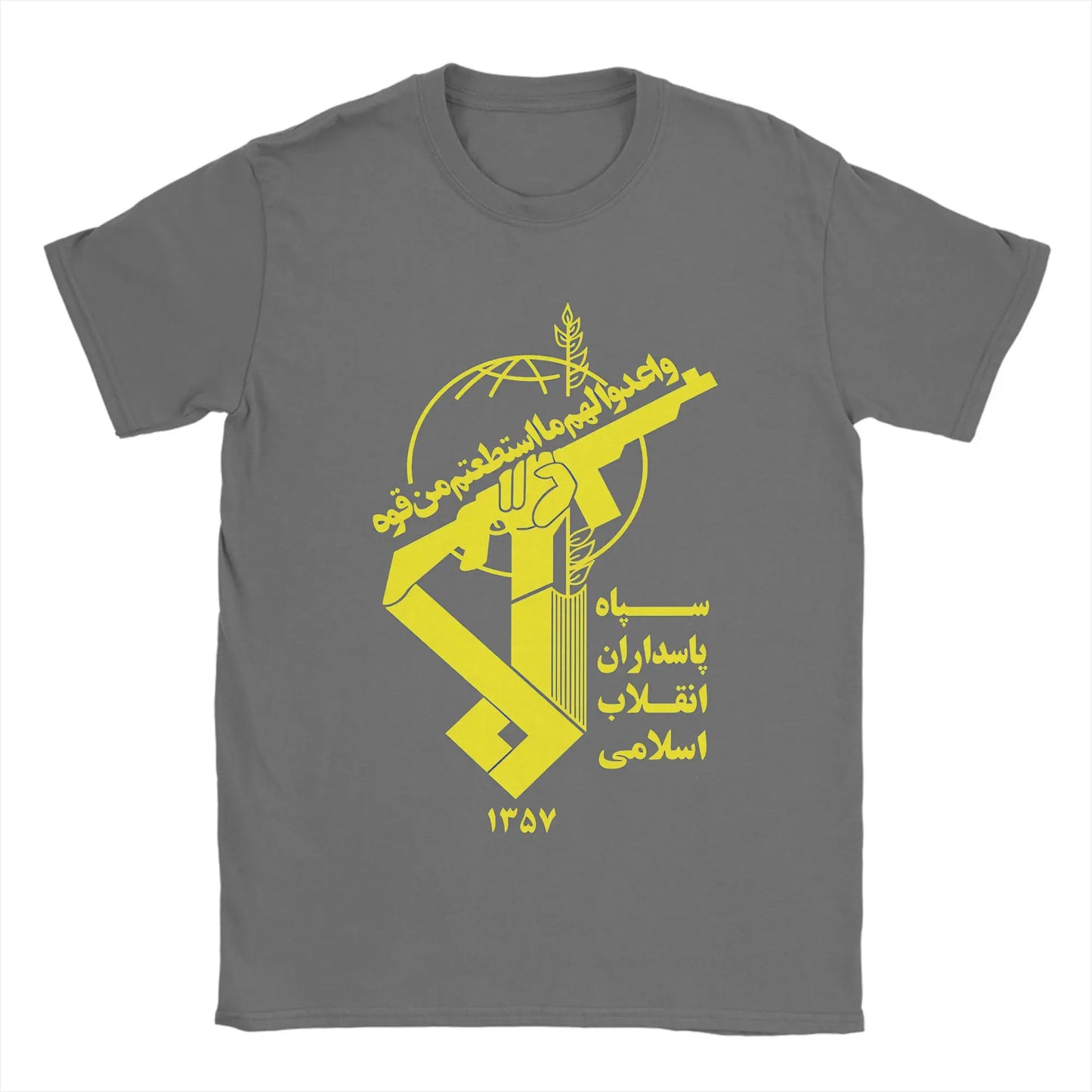 Herren IRGC T-Shirts 100 % Baumwolle Kleidung Hipster Kurzarm Rundhals-T-Shirts Neu eingetroffene T-Shirts