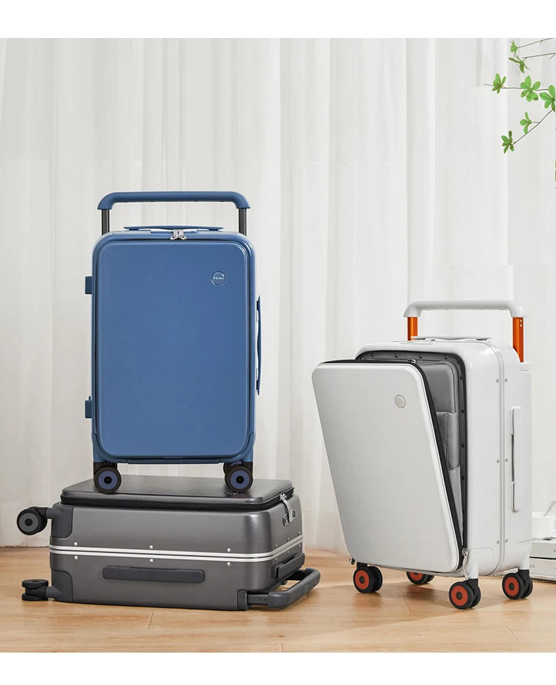 Mixi New Design Wide Handle Koffer Herren Handgepäck Damen Reise Trolley 20 Zoll Kabine PC Aluminiumrahmen M9275