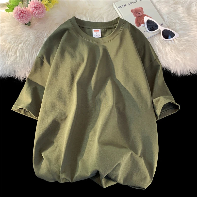 LEGIBLE 2025 Sommer Herren T-Shirt Lässiges lockeres Baumwoll-Kurzarm-T-Shirt Herren Oberteil T-Shirt Herren