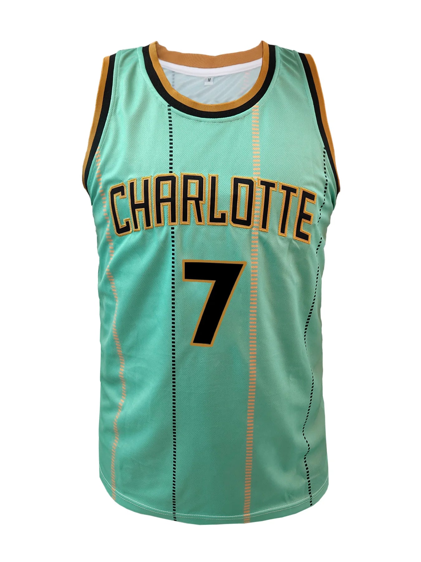 Maillot de basket-ball bleu lune #7 pour homme – Sans manches, respirant avec broderie de lettres contrastées, décontracté, tenue de sport