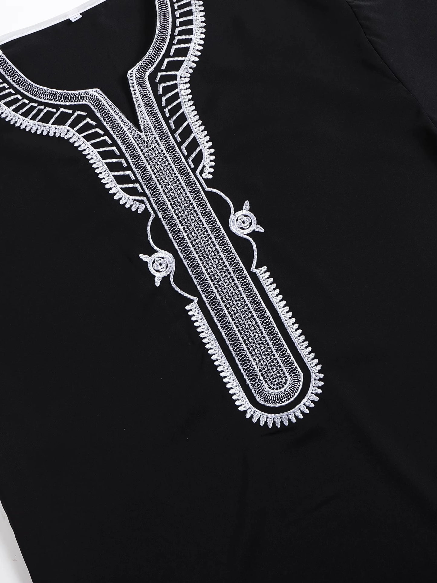 Middle Eastern style Muslim men's robe, multi colored high-end exquisite embroidery men's robe, casual loose robe
