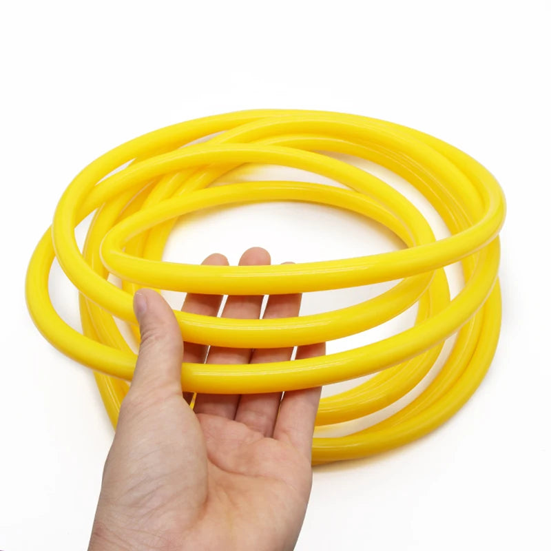 Tuyau en silicone souple jaune de qualité alimentaire de 1 à 10 m de diamètre 1 2 3 4 5 6 7 8 9 10 12 16 - 32 mm, connecteur de tuyau d'eau, tuyau en caoutchouc flexible