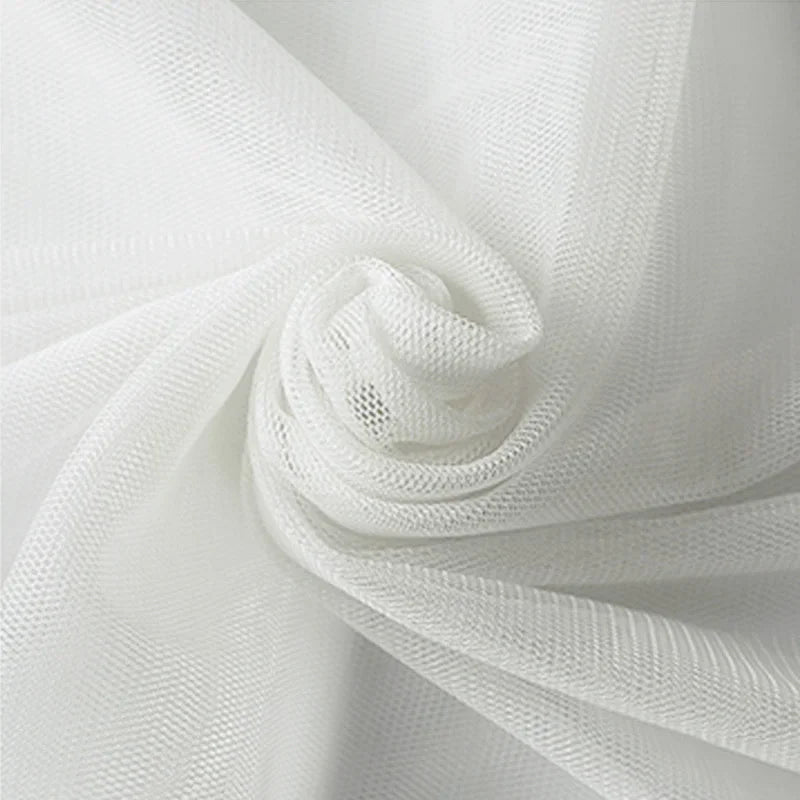 Tissu de Tulle à Mailles Douces Encrypté pour Coudre Décorations de Mariage Rideaux Moustiquaires Robe de Mariée Tissus de Couture DIY1m/5m/10m
