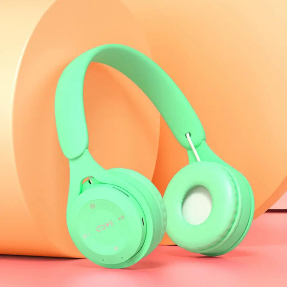 Écouteurs sans fil Bluetooth pour enfants, Casques stéréo pliables, Casques de jeu supra-auriculaires pour Android iOS