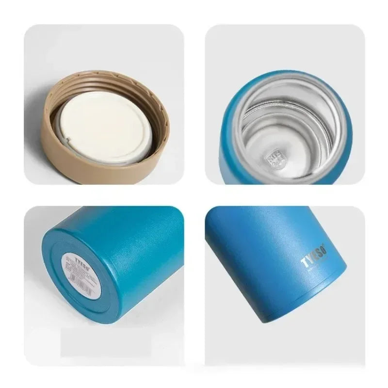 Tasse à soupe isotherme 220/280 ml, mini-tasse thermique en acier inoxydable 304, pour bureau, promenade en ville, pochette portable scellée