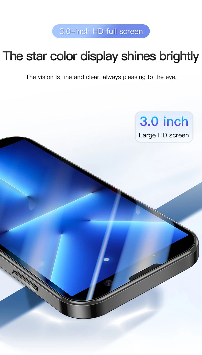 SOYES XS18Pro Neues 3,0" Mini-Smartphone 2GB RAM 16GB ROM Android 9.0 Gesichtserkennung Dual SIM Standby 3G Klein Handy