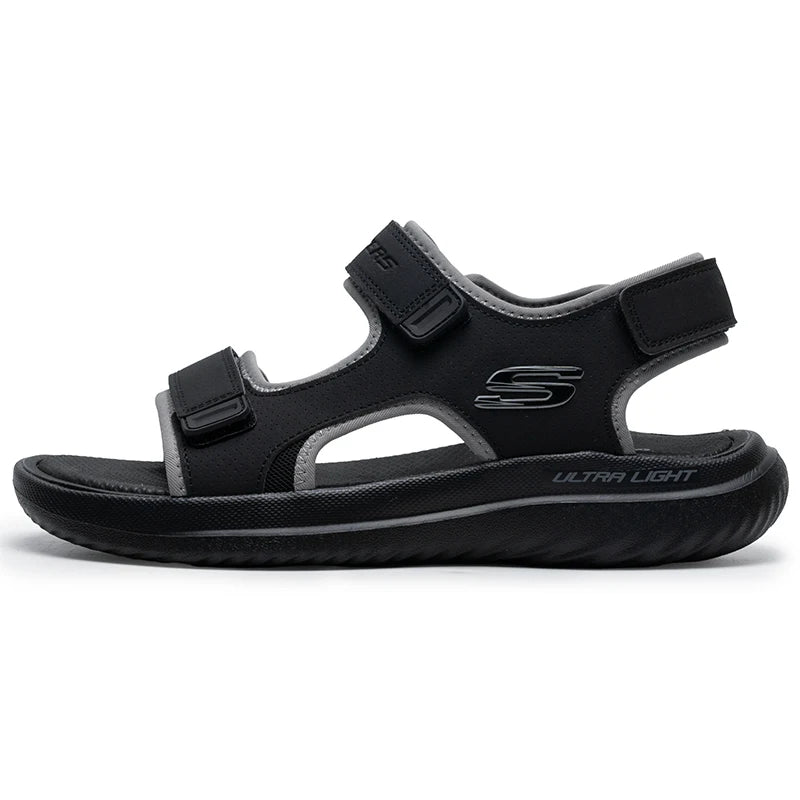 Skechers Men's Casual Comfortable Sports Sandals Beach Shoes Bathroom Sandals Casual Slippers 232893-Bbk