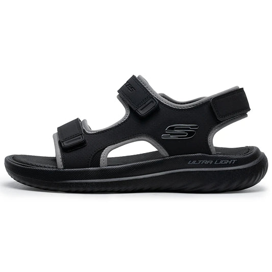 Skechers Men's Casual Comfortable Sports Sandals Beach Shoes Bathroom Sandals Casual Slippers 232893-Bbk