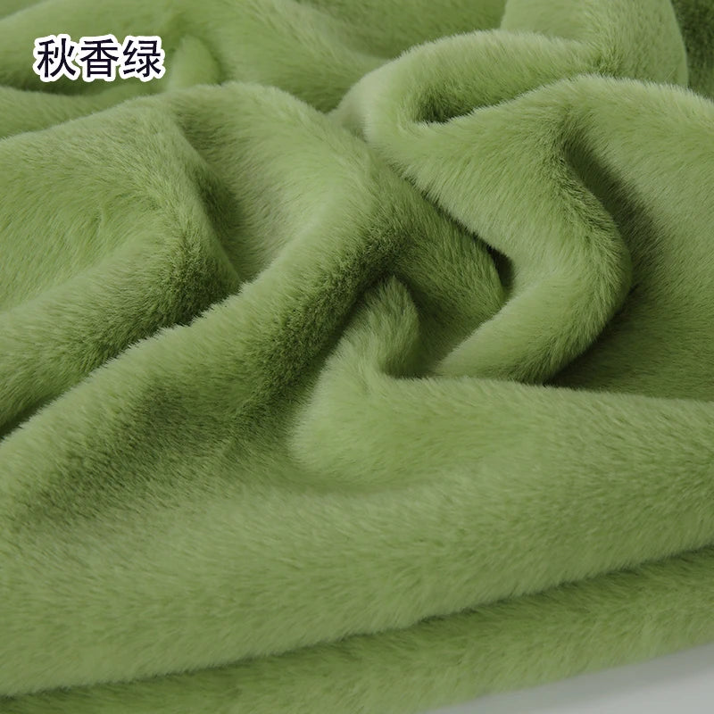 50x50cm 8mm Purple Imitation Otter Rabbit Fur Short Plush Fabric Making   DIY Plush Toys Fabric Display Background Scarf Pillow