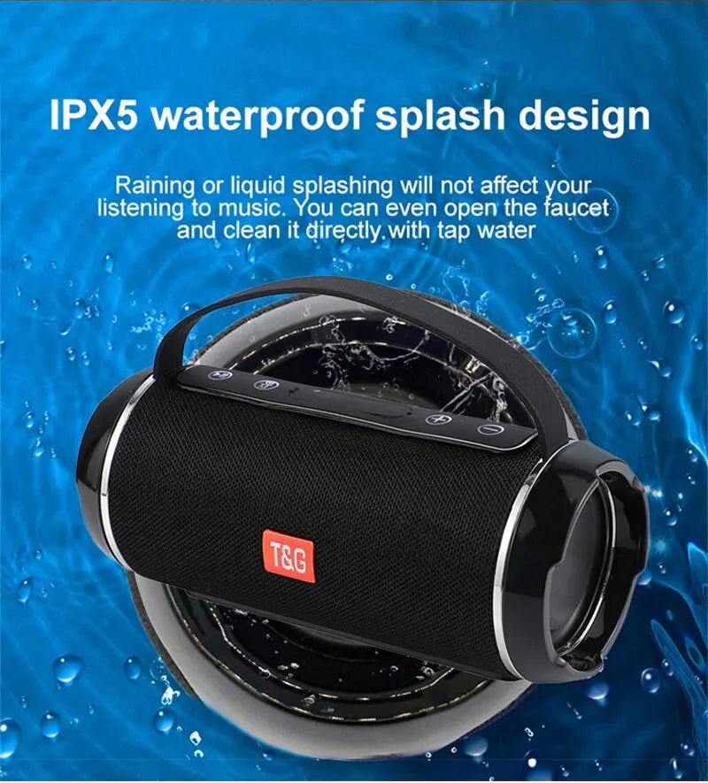 Kabelloser Subwoofer Tragbarer Bluetooth Lautsprecher Radio FM Wasserdichte Soundbox Musik Caixa De Som Coluna Blootooth Bass Hifi Bocina