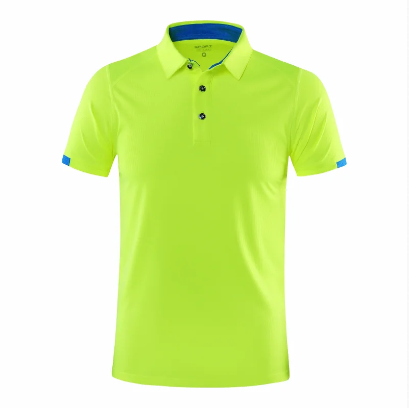 Schnell trocknendes Kurzarm-POLOSHIRT Für Outdoor-Sport und Fitness Atmungsaktives und kühles Mesh-Revers-Oberteil