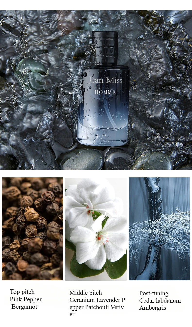 Wild Herren Parfüm Geschenkset 3*30ml Lang Anhaltendes Cologne für Männer Maskuliner Duft Eau De Toilette Kit Herren Tägliches Körperspray Box