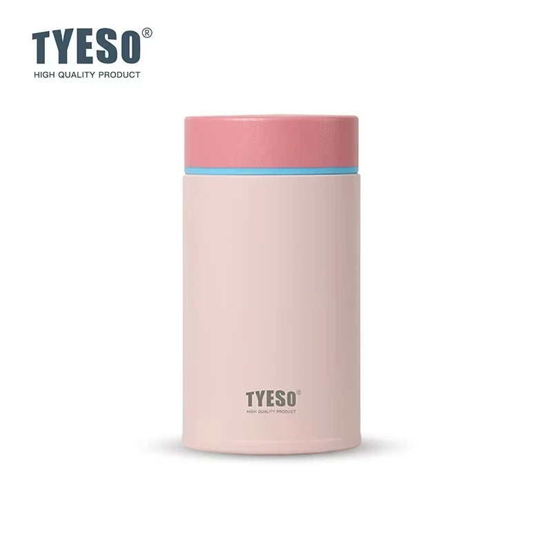 Tyeso 200ml Thermoses Stainless Steel Thermal Insulated Food Jar Lunch Box Office Meals Vacuum Flasks Portable Breakfast Cup