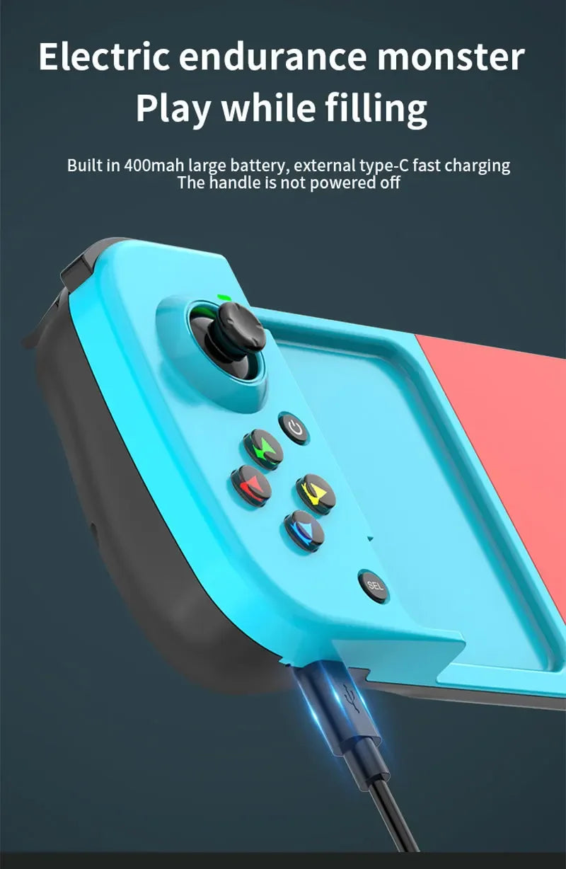 Kabelloser BT 5.0 ausziehbarer Gamecontroller für Mobiltelefon Android IOS Gamepad Joystick Eat Chicken Gamepad für PS4 Switch PC