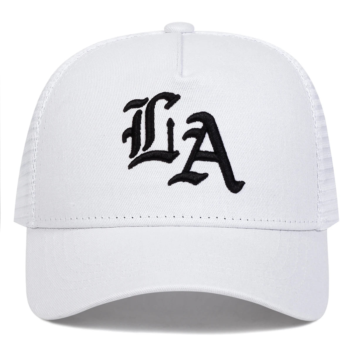 Unisex LA Stickerei Baseball Netzkappen Hip Hop Cap Frühling Sommer Outdoor Verstellbare Freizeithüte Sonnenhut