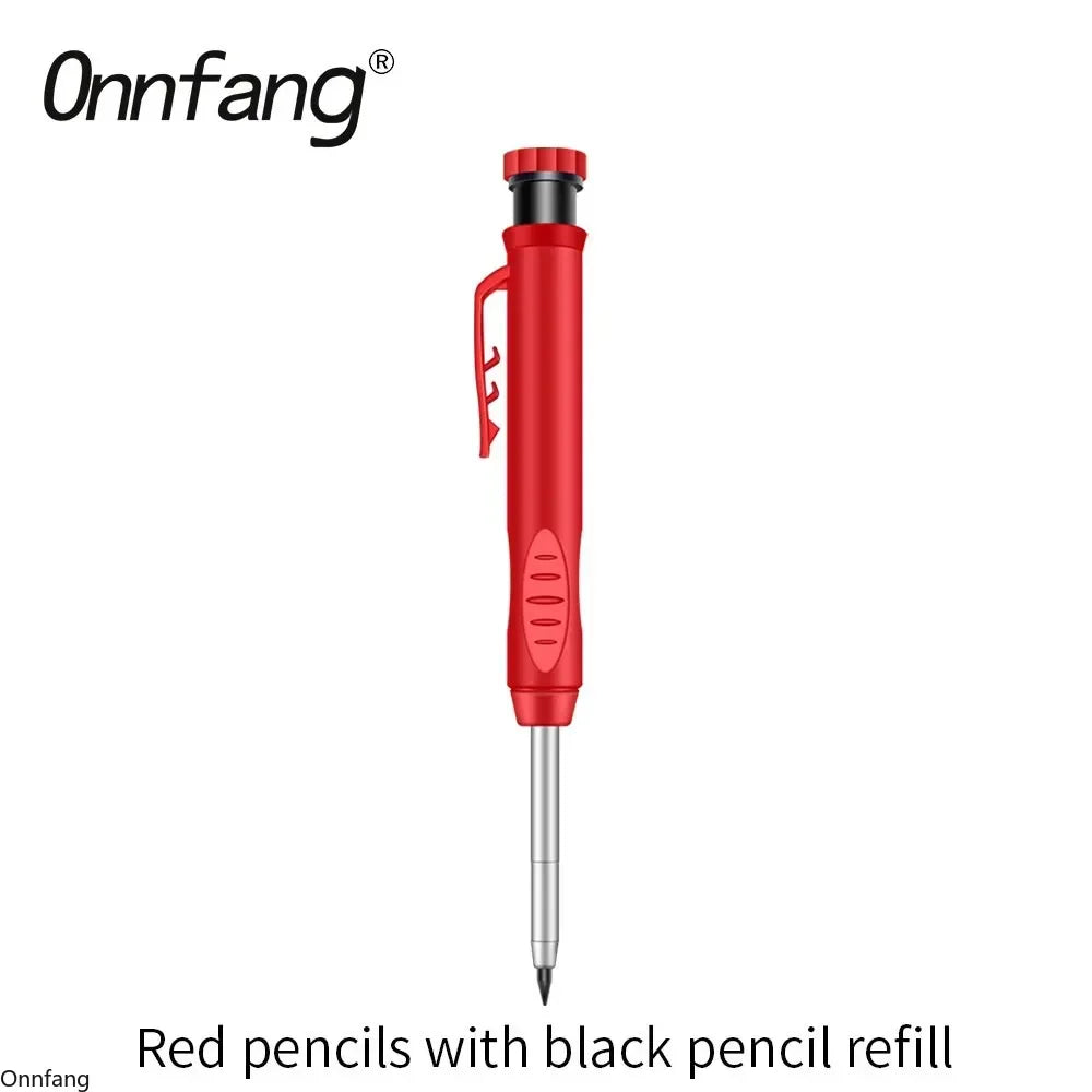 Hot 2.8mm Marking Mechanical Pencil Solid Carpenter Scriber Carpenter Scriber with Sharpener for Woodworking Drawing Stationery